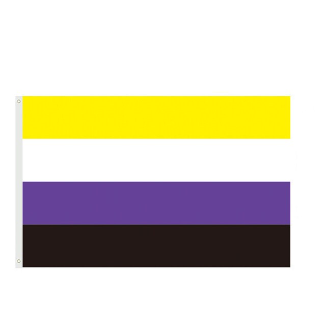 INF Ikke-binært GQ pride flag 150x90 cm