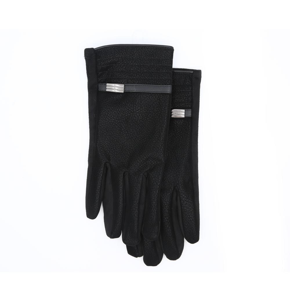 Handsker i imiteret læder Sort | Elgiganten