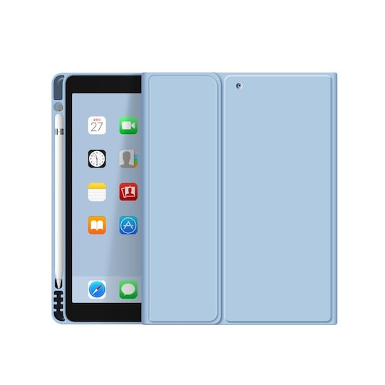 Tastaturetui med penneholder til iPad Air 1/2 9,7 tommer Blå | Elgiganten