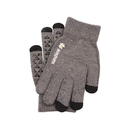 Varme berøringshandsker vinterhandsker Grå/sort (one-size)