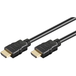 Goobay, 38514, HDMI til HDMI -kabel, 0,5 m. Goobay High-speed HDMI-kabel med Ethernet, forgyldt HDMI til HDMI, 0,5 m