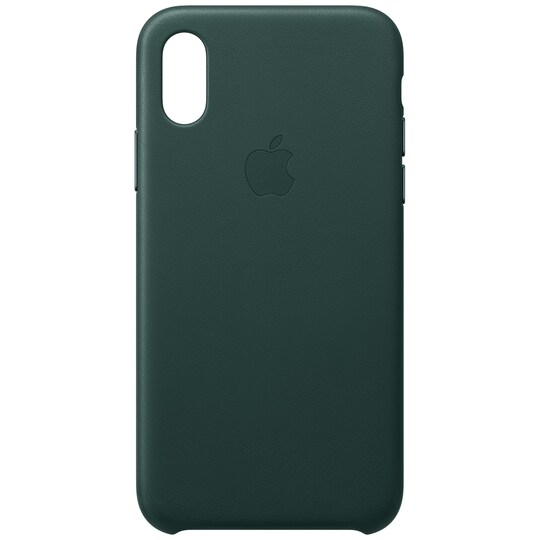 Apple iPhone Xs lædercover - (forrest green) | Elgiganten