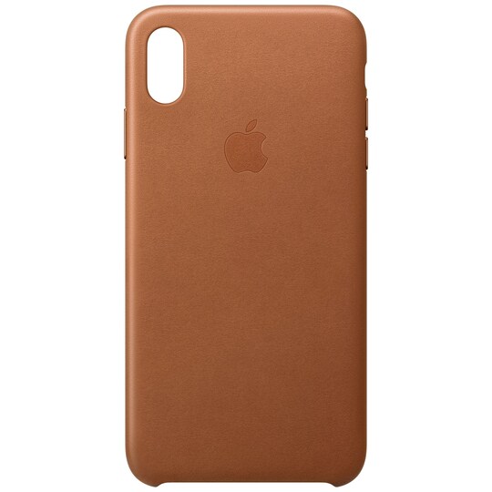 Apple iPhone Xs Max lædercover - (saddle brown) | Elgiganten