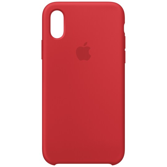 Apple iPhone Xs silikonecover - (rød) | Elgiganten