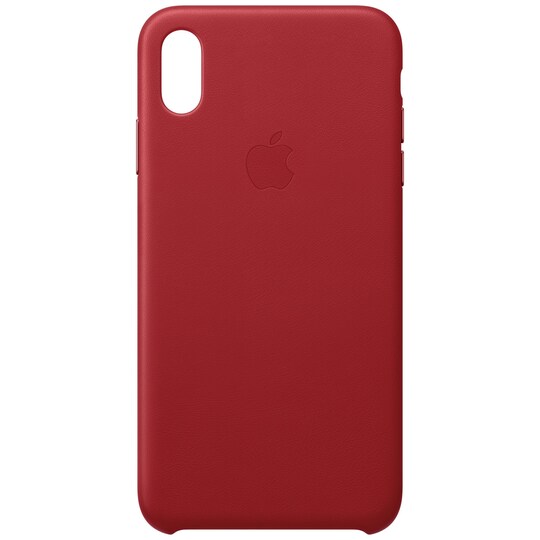 Apple iPhone Xs Max lædercover - (rød) | Elgiganten