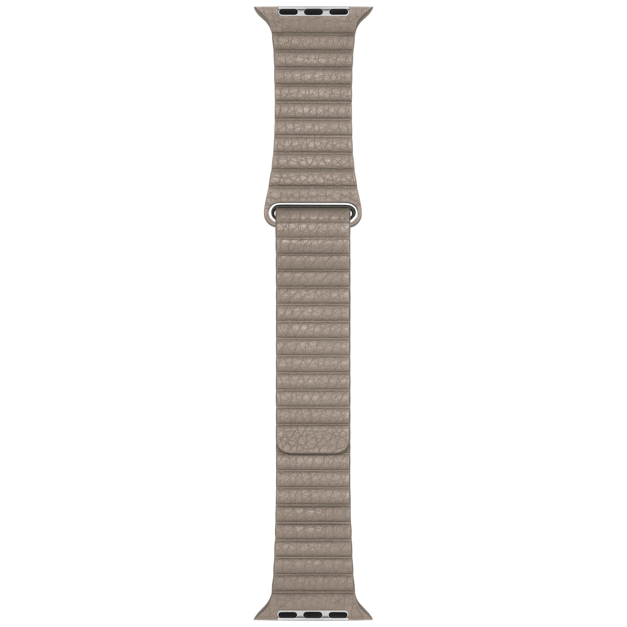 Apple Watch rem 44 mm læderrem L - (stone) - Tilbehør ure og wearables -  Elgiganten