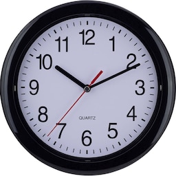 EUROTIME 22221 Quarz Vægur 25 cm Sort