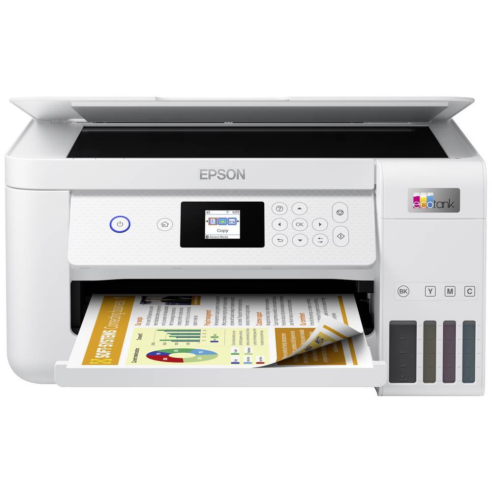 Fruity bjerg suspendere Epson EcoTank ET-2856 Multifunktionsprinter A4 Printer, scanner,  kopimaskine Duplex, Blækbeholder-system | Elgiganten