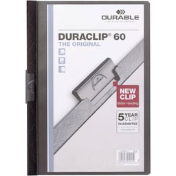 Durable Klemmemappe DURACLIP 60 - 2209 220901 A4 Sort