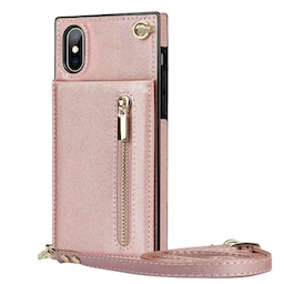 Zipper halskæde etui Apple iPhone XS Max - Rose