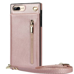 Zipper halskæde etui Apple iPhone 7 Plus - Rose