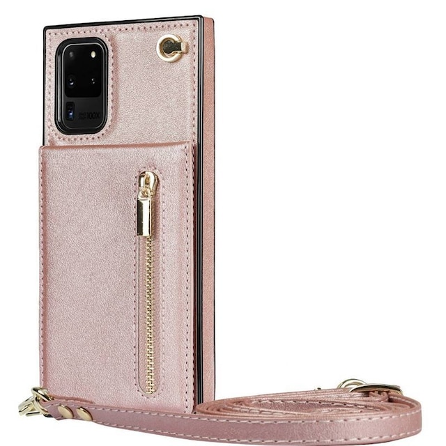 Zipper halskæde etui Samsung Galaxy S20 Ultra - Rose