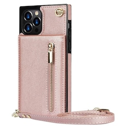 Zipper halskæde etui Apple iPhone 12 Pro Max - Rose