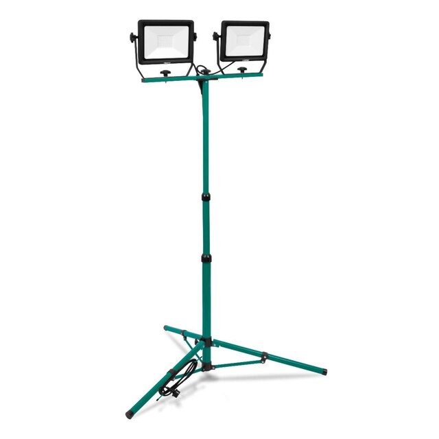 VONROC LED - arbejdslampe - lampe - 2x 50W - Justerbar stander | Drejelig og vippbar