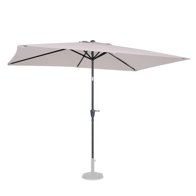 VONROC Parasol Rapallo 200x300cm - Vippbar - UV-bestandig - Beige - Inkl. beskyttelsesovertræk