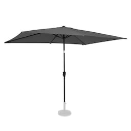 VONROC Parasol Rapallo 200x300cm - Vippbar - UV-bestandig - Grå - Inkl. beskyttelsesovertræk