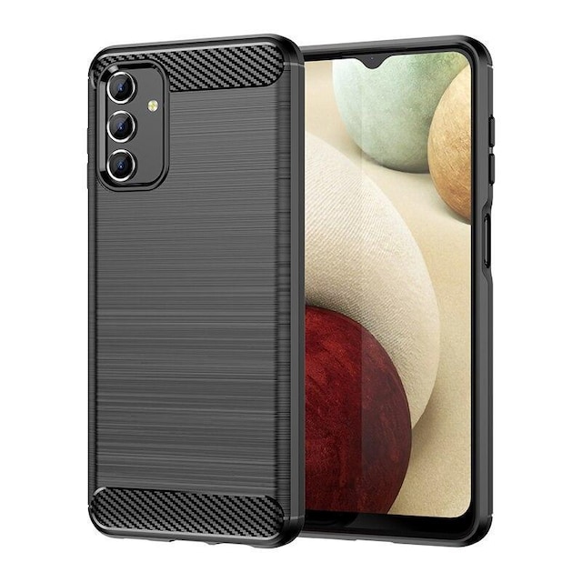 SKALO Samsung A13 4G Armor Carbon Stødsikker TPU-cover - Sort