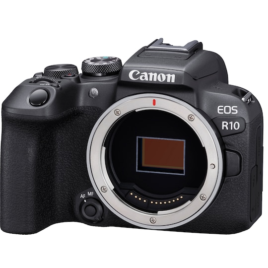 Canon EOS R10 spejlløst kamera 18-45mm STM-objektiv IS RF-S + | Elgiganten