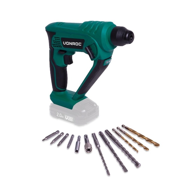 VONROC Borehammer 20V | Ekskl. Batteri og oplader