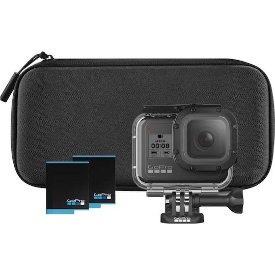 GoPro Hero 8 Black actionkamera med tilbehørspakke | Elgiganten