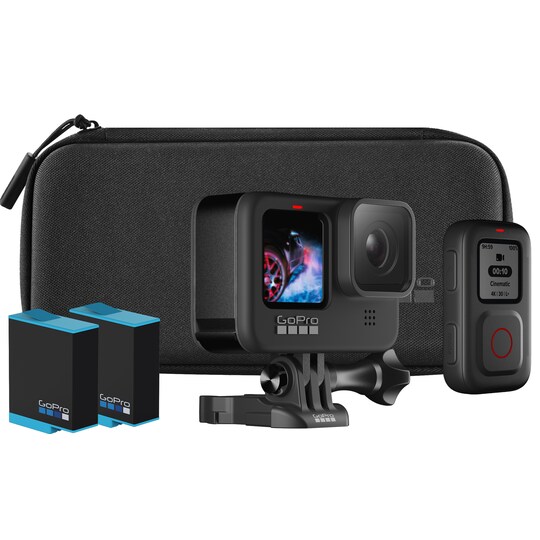 GoPro Hero 9 Black actionkamera med tilbehørspakke | Elgiganten