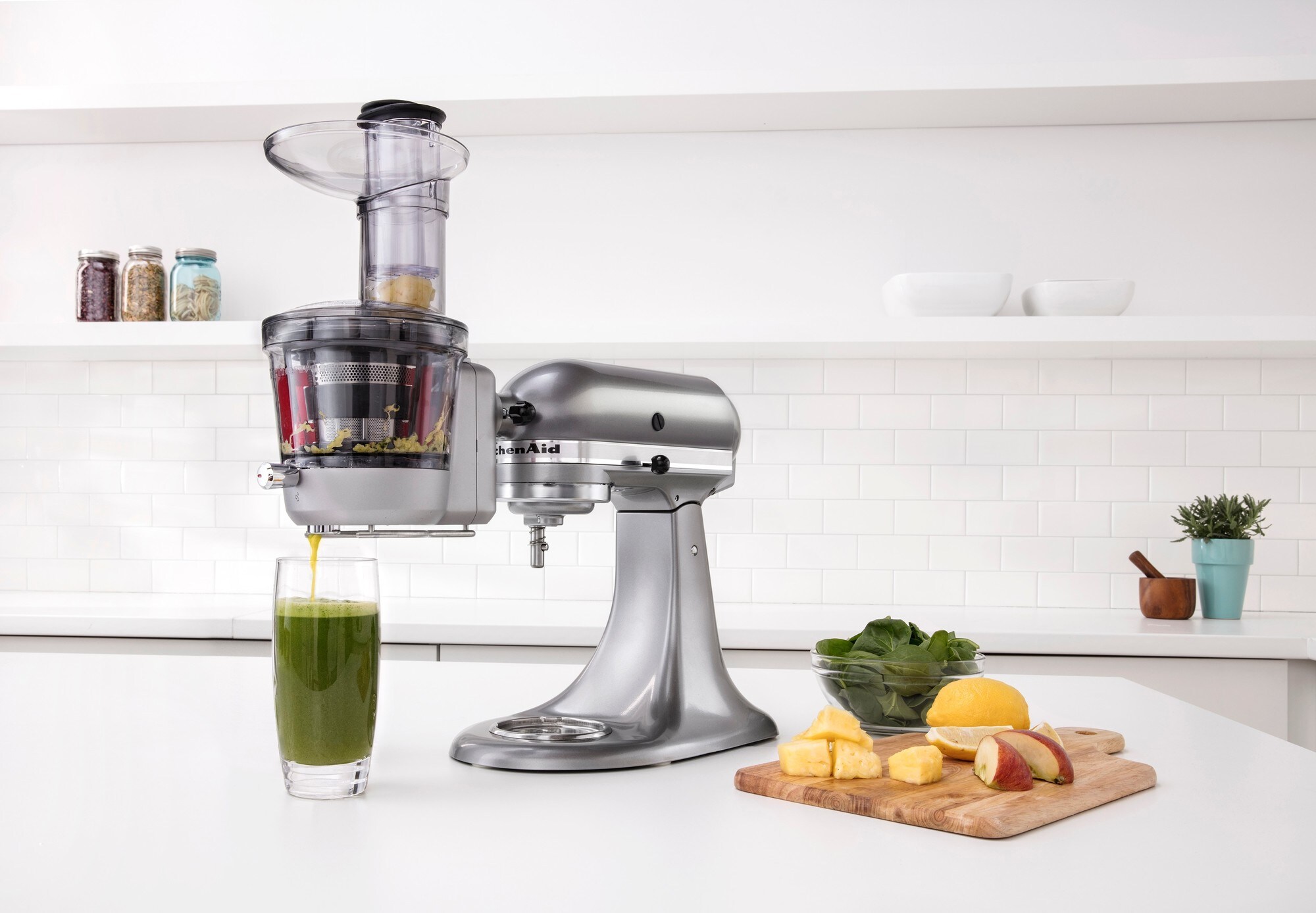 KitchenAid Slow Juicer og Sauce tilbehør - 5KSM1JA - Køkkenmaskiner -  Elgiganten
