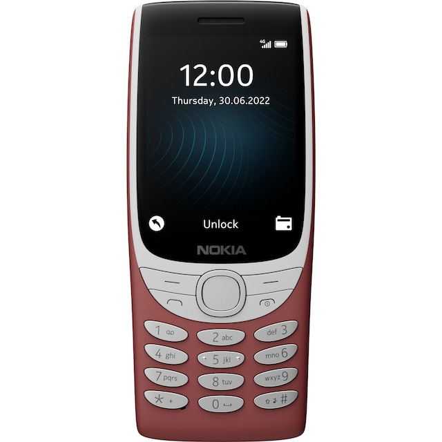 Nokia 8210 4G mobiltelefon (rød)