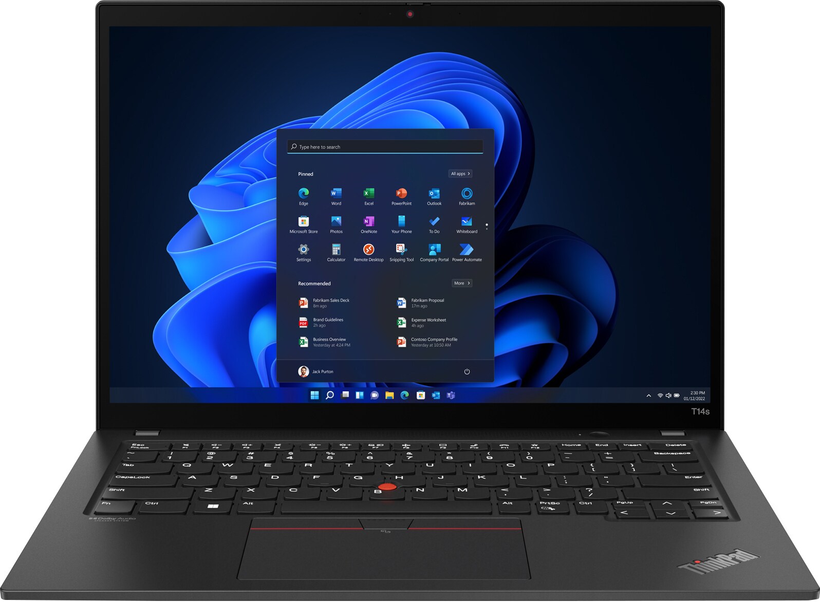 Lenovo ThinkPad T14s Gen3 14" bærbar computer i7/16/512 GB (sort) |  Elgiganten