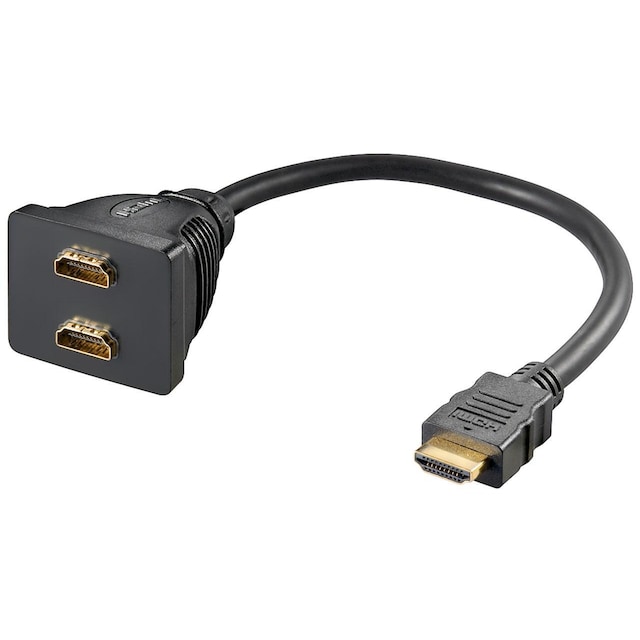 Goobay HDMI™-kabeladapter, forgyldt