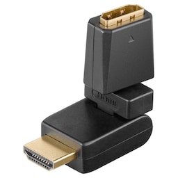 Goobay HDMI™-adapter 360°, forgyldt