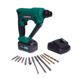 VONROC Borehammer 20V | Inkl. 4.0Ah batteri og oplader