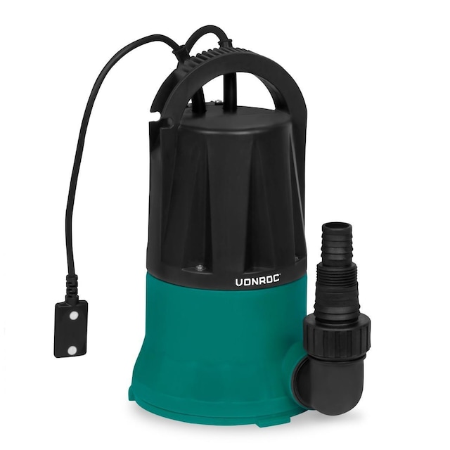 VONROC Dykpumpe - pumpe - 400W - 6000l/h | Til rent vand