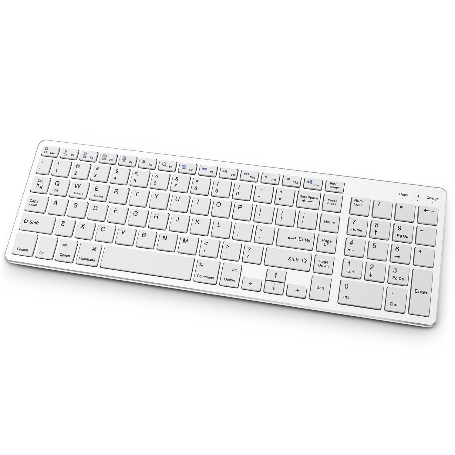 Trådløst tastatur med Bluetooth - Hvid | Elgiganten