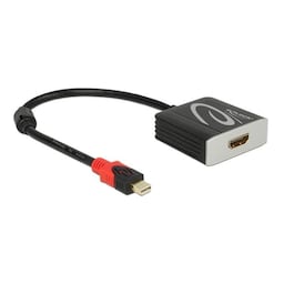 DeLOCK mini DisplayPort to HDMI-adapter, active, 4K in 60Hz, black