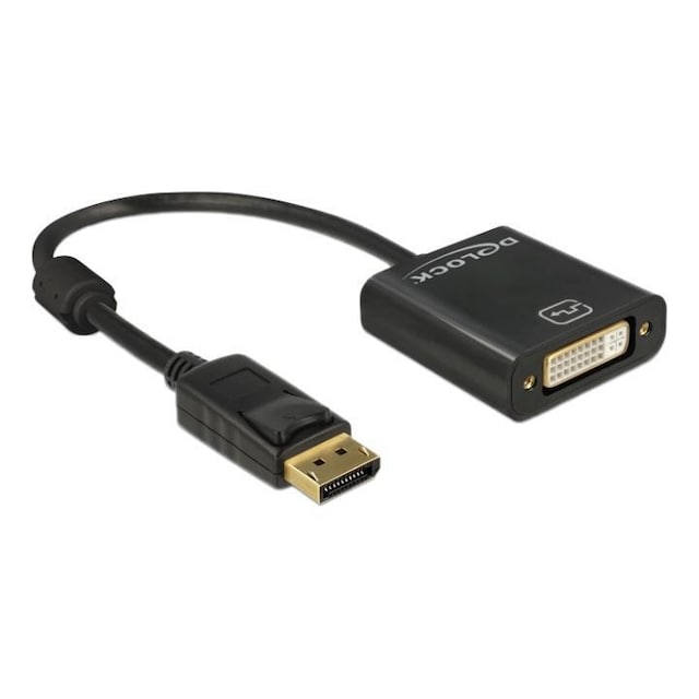 Delock Adapter Displayport 1.2 male to DVI female, 4K, passive, black