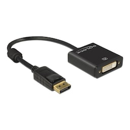 Delock Adapter Displayport 1.2 male > DVI female 4K Active black