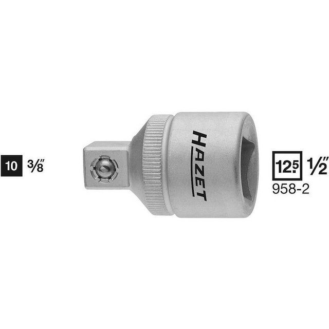 Hazet 958-2 Socket Adapter Drev (skruetrækker) 1/2