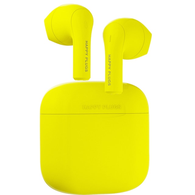 Happy Plugs Joy True Wireless in-ear høretelefoner (neon yellow)