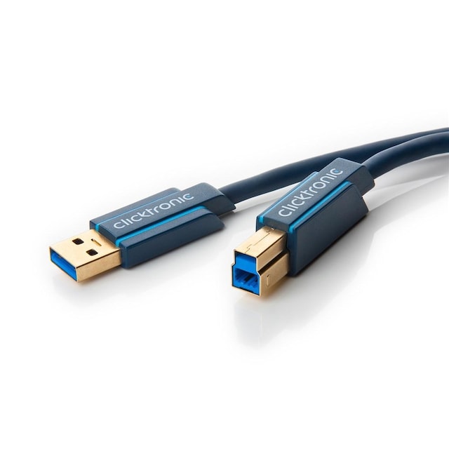USB-A til USB-B 3.0 adapterkabel
