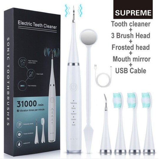 Elektrisk tandbørste med tandstensfjerner hvid | Elgiganten