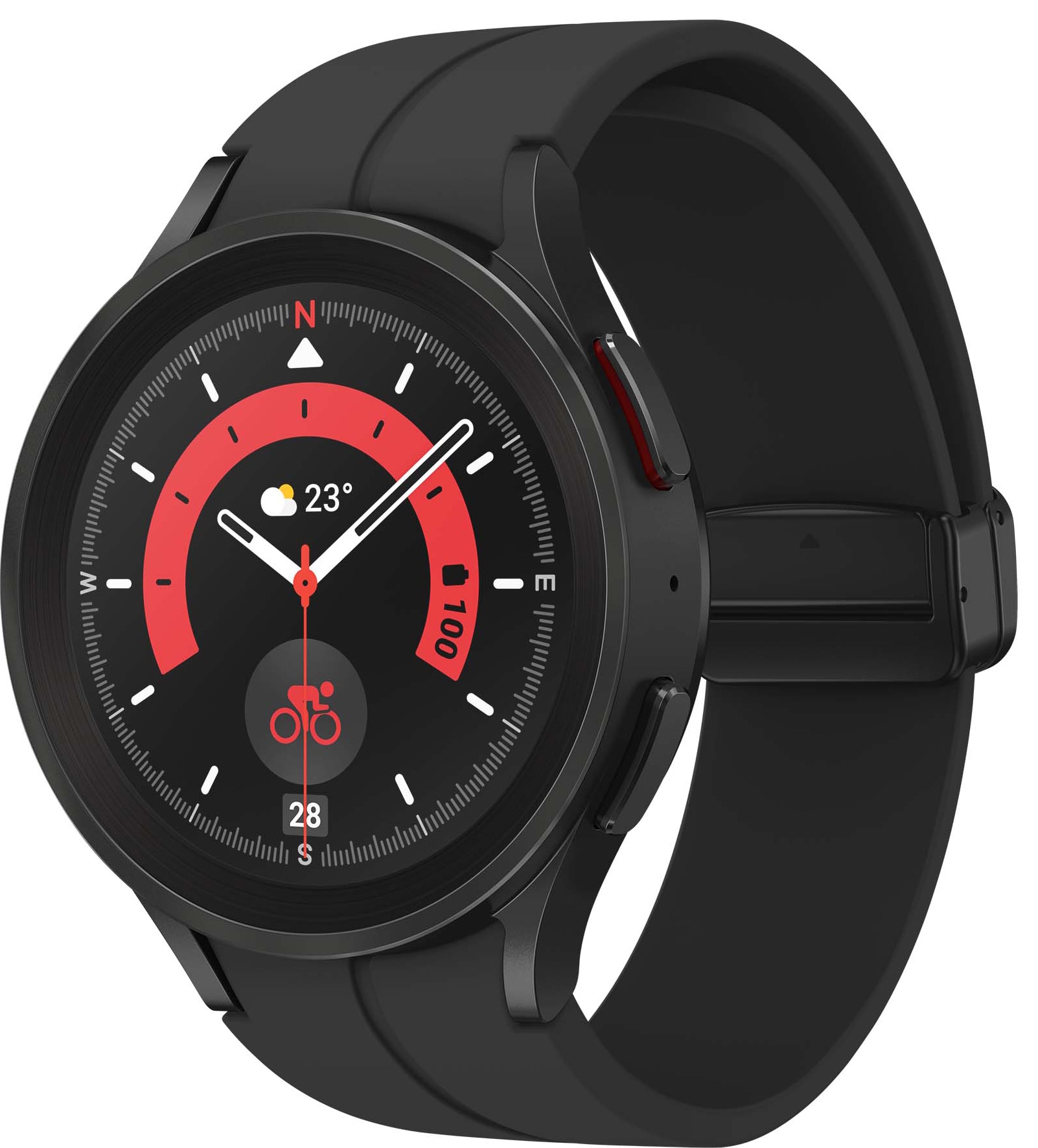 Samsung Galaxy Watch5 Pro 45 mm BT smartwatch (sort) | Elgiganten