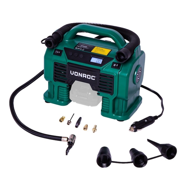 VONROC Kompressor 20V - 12V | Exkl. batteri og oplader