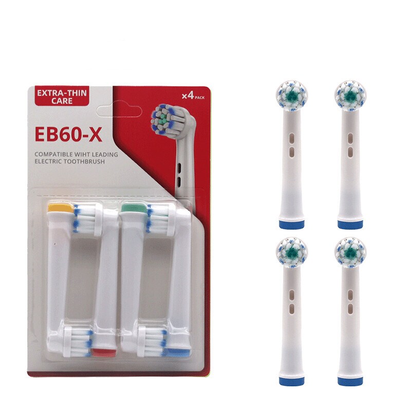 Udskiftningstandbørstehoveder Ekstra tynd børstepleje 8-pak MultiColor  Braun Oral-B D4510 | Elgiganten