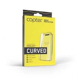 Copter iPhone 14 Pro Max Skærmbeskytter Exoglass Curved Fullglue Black