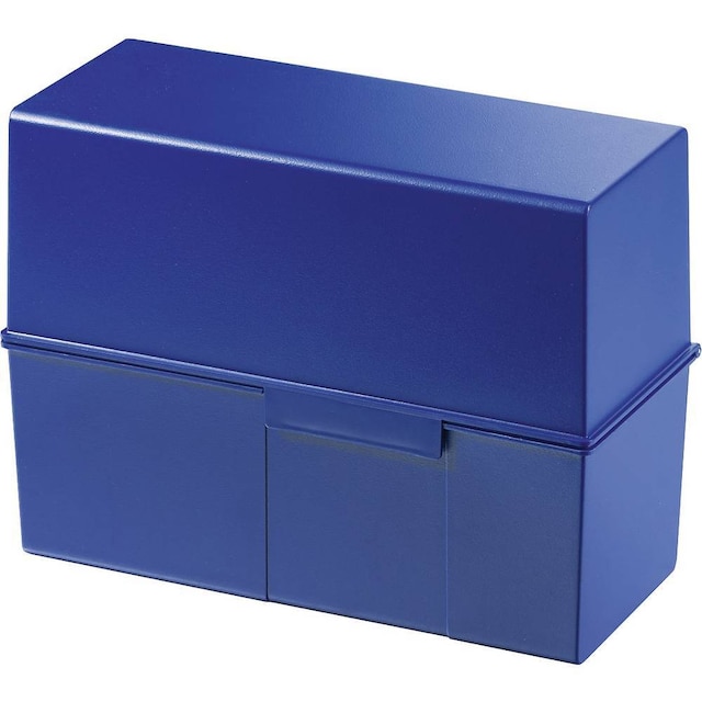 HAN Kartotekskasse DIN A5 på tværs/975-14 blå plast