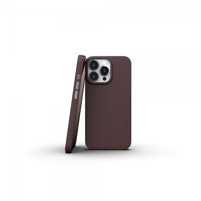 Nudient iPhone 13 Pro Cover Thin Case V3 MagSafe Sangria Red