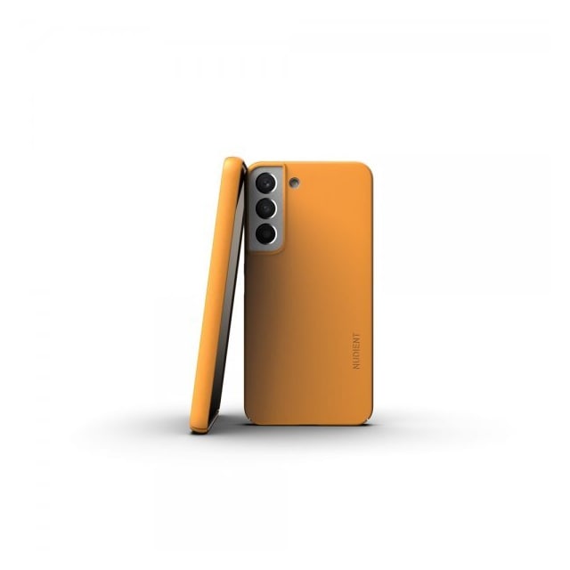 Nudient Samsung Galaxy S22 Cover Thin Case V3 Saffron Yellow