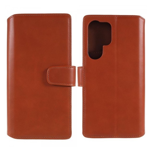 Nordic Covers Samsung Galaxy S22 Ultra Etui Essential Leather Maple Brown