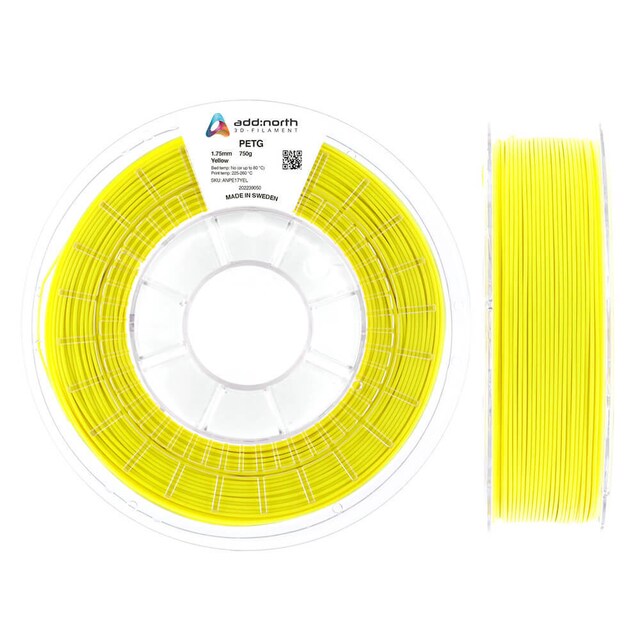 Filament PETG 1.75mm 750g Gul