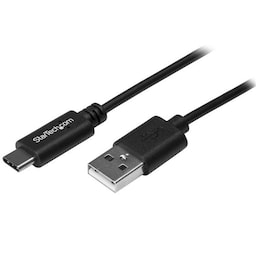 StarTech.com USB2AC4M, 4 m, USB A, USB C, USB 2.0, 480 Mbit/s, Sort
